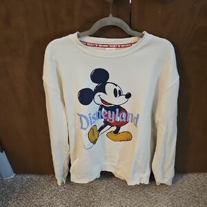 Disney Cream Sweatshirt with Mickey Mouse Print